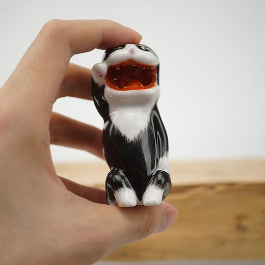 不仁斋外 经典款 釉上彩 手绘迷你招财猫 商品图4