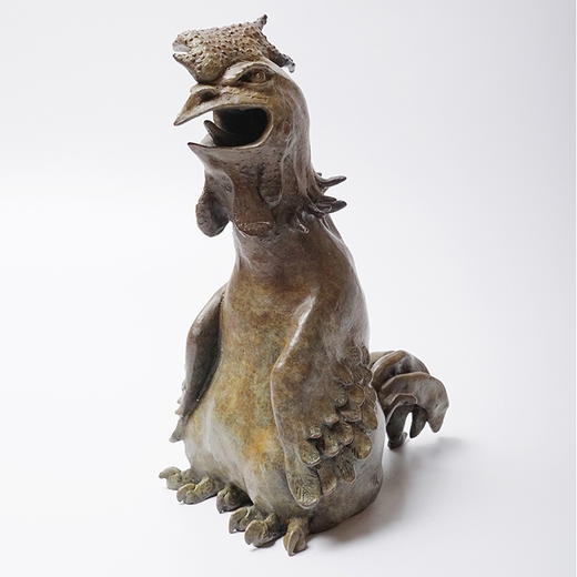 不仁斋 薛继业十二生肖雕塑系列 酉鸡 铸铜限量甲字款 商品图4