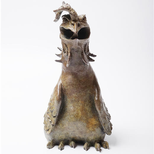 不仁斋 薛继业十二生肖雕塑系列 酉鸡 铸铜限量甲字款 商品图0