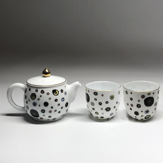 不仁斋 薛继业 水墨贴花眼纹双杯茶壶 商品图4