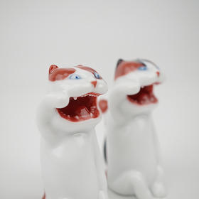 不仁斋 陶瓷雕塑系列 新品经典款 迷你招财猫