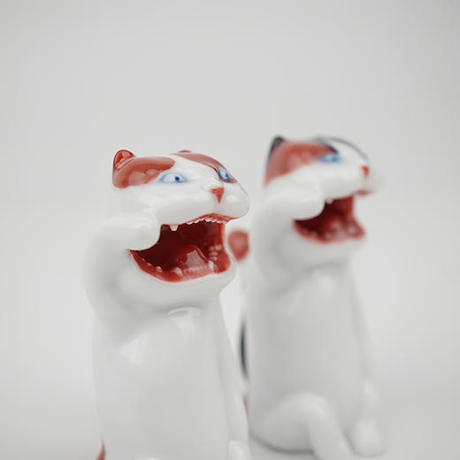 不仁斋 陶瓷雕塑系列 新品经典款 迷你招财猫 商品图0