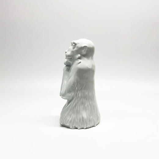 不仁斋 薛继业 陶瓷雕塑  雕塑系列 陶瓷 思想猴 商品图2