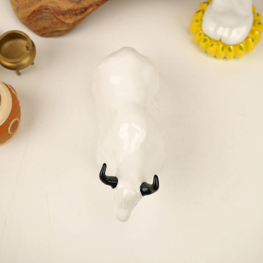 不仁斋 新品 薛继业 陶瓷雕塑系列 吉祥白牦牛 商品图3