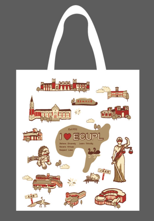 华政校园图帆布袋（新款） 商品图0