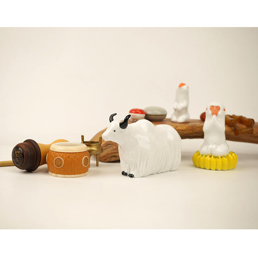 不仁斋 新品 薛继业 陶瓷雕塑系列 吉祥白牦牛 商品图4