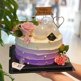 梦幻鲜花蛋糕（进口淡奶油➕水果夹层）提前3小时预定