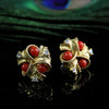 花型珊瑚耳钉 商品缩略图0