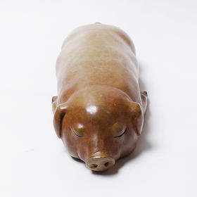 不仁斋 薛继业雕塑 铸铜限量趴猪