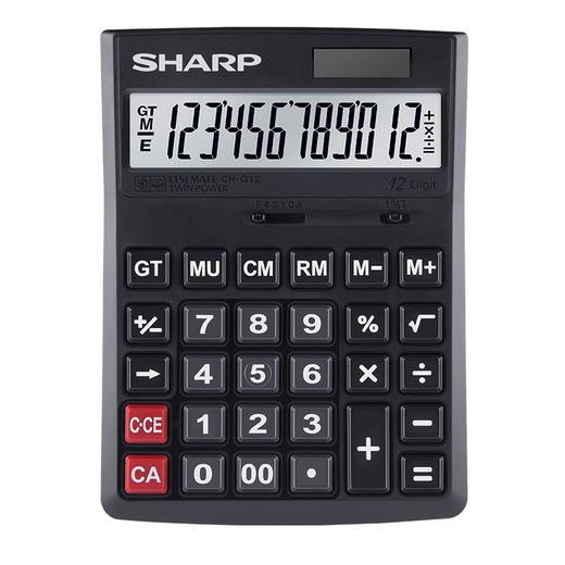 夏普/SHARP 太阳能计算器会计专用计算机多功能计算机器大屏大按键银行财务专用 商品图1