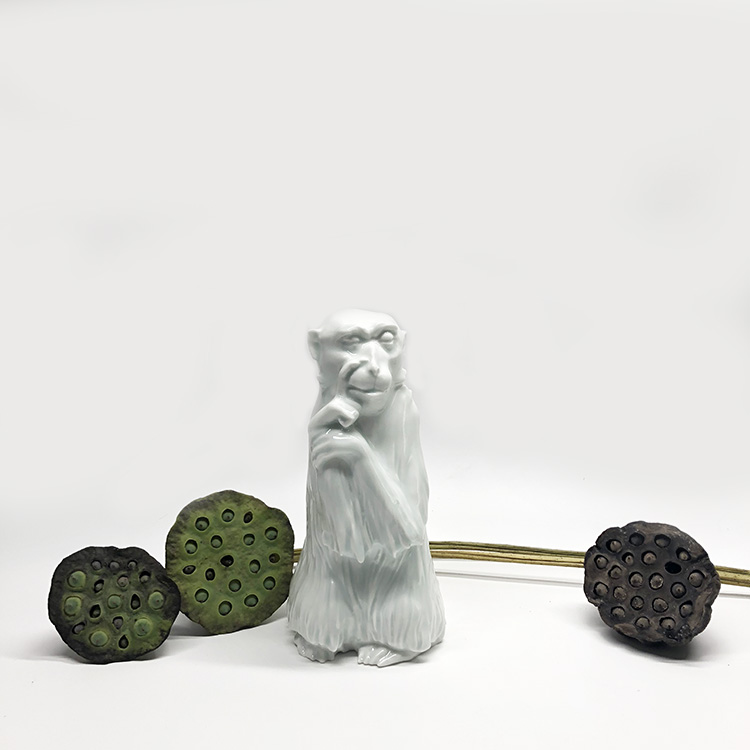 不仁斋 薛继业 陶瓷雕塑  雕塑系列 陶瓷 思想猴