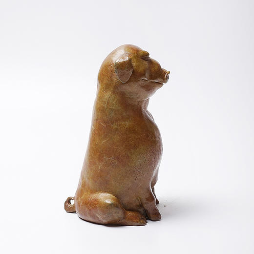 不仁斋薛继业十二生肖雕塑系列 亥猪 铸铜限量甲字款 商品图3