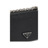 PRADA 普拉达 女士 Re-Nylon 再生尼龙 Saffiano 皮革珐琅金属三角形徽标斜挎单肩包 黑色 1BD032 064 F0002 IO1 商品缩略图1