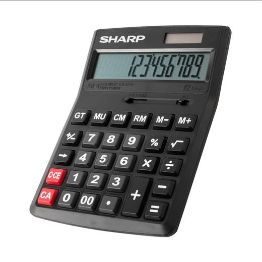 夏普/SHARP 太阳能计算器会计专用计算机多功能计算机器大屏大按键银行财务专用 商品图2