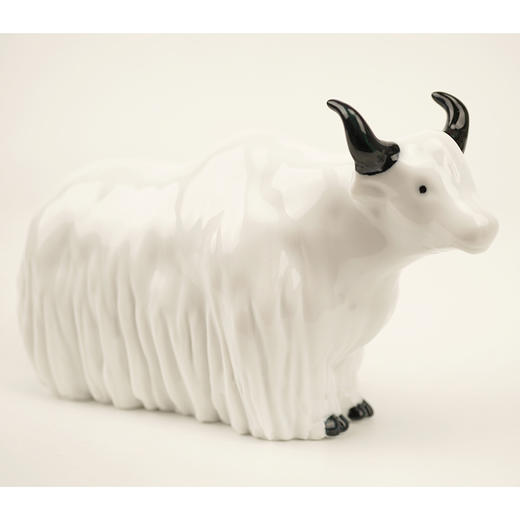 不仁斋 新品 薛继业 陶瓷雕塑系列 吉祥白牦牛 商品图2