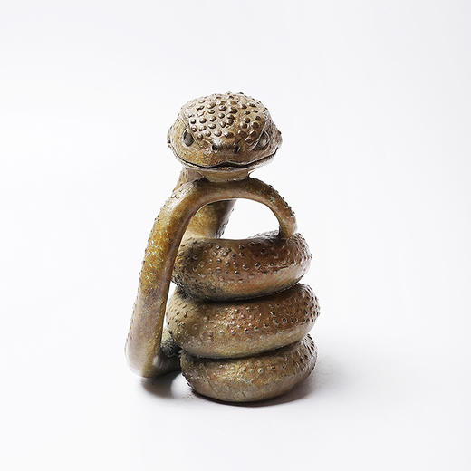 不仁斋 薛继业十二生肖雕塑系列 巳蛇 铸铜限量甲字款 商品图0