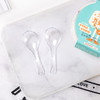 喇叭花 一次性勺子塑料汤勺加厚外卖饭勺甜品勺调羹PS水晶勺100支 商品缩略图5