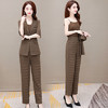 WE- ZM-BLH35 时尚三件套装女2021夏新款修身气质优雅五分袖小西装外套休闲长裤 商品缩略图3
