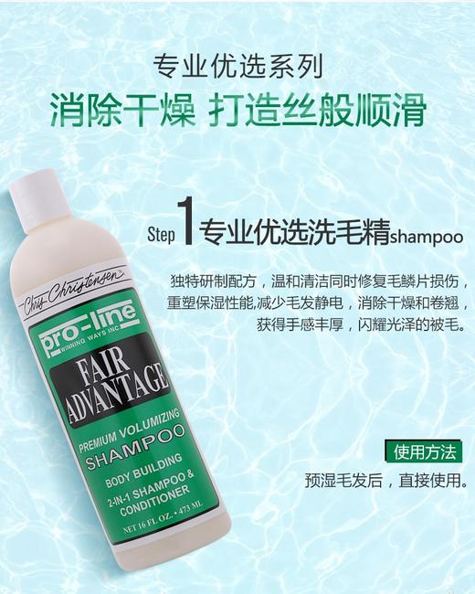 宠物专业优选沐浴露洗毛精护毛素  光谱优选洗护 中毛与长毛犬猫用 防静电 克家 克莉斯汀森 商品图3
