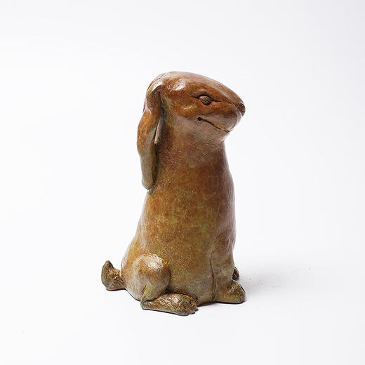 不仁斋 薛继业十二生肖雕塑系列 卯兔 铸铜限量甲字款 商品图4