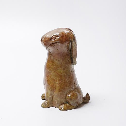 不仁斋 薛继业十二生肖雕塑系列 卯兔 铸铜限量甲字款 商品图1