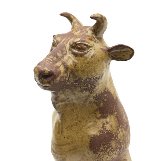 不仁斋薛继业陶瓷雕塑生肖牛新中式家居雕塑摆件牛气冲天 商品图4