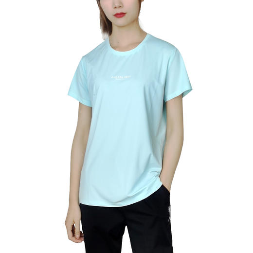 POLO短袖女宽松夏季速干吸湿透气时尚圆领纯色韩版T恤 商品图4