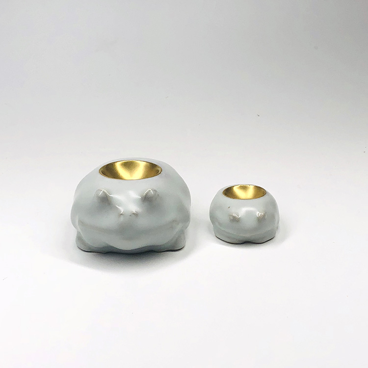 不仁斋外观专利 薛继业 惜墨如金蛤蟆笔舔 汝窑陶胎青釉 本金墨池