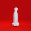 薛继业雕塑小白腊肠狗瓷胎釉下黑点眼鼻白釉 商品缩略图2