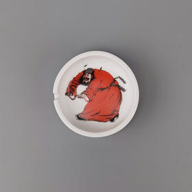 不仁斋新品 薛继业专款水墨景德镇高温瓷烟灰缸