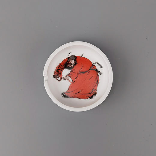 不仁斋新品 薛继业专款水墨景德镇高温瓷烟灰缸 商品图0