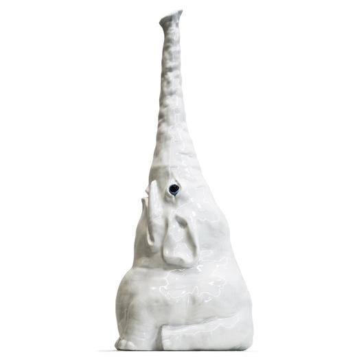 不仁斋 薛继业 陶瓷雕塑 白瓷大象 商品图1