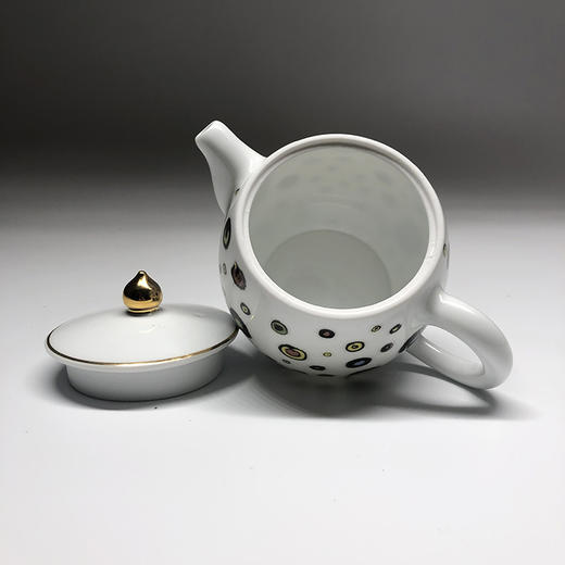 不仁斋 薛继业 水墨贴花眼纹双杯茶壶 商品图2