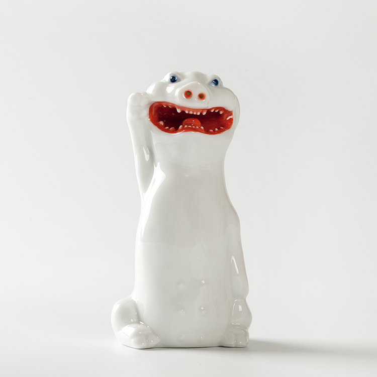 人气新品不仁斋 薛继业 手作陶瓷雕塑 陶瓷福猪