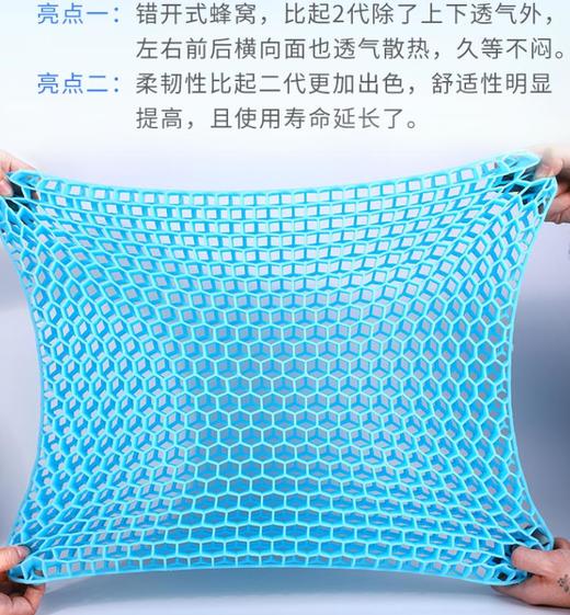 【瞬间降温5度】凝胶清爽鸡蛋凝胶坐垫 -火爆欧美黑科技坐垫舒服久坐10H不疲劳 商品图1