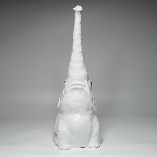 不仁斋 薛继业 陶瓷雕塑 白瓷大象 商品图2