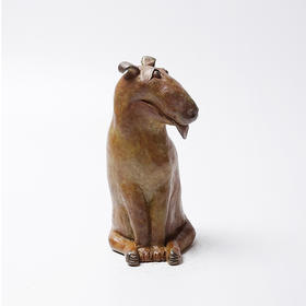 不仁斋 薛继业十二生肖雕塑系列 戌狗 铸铜限量甲字款