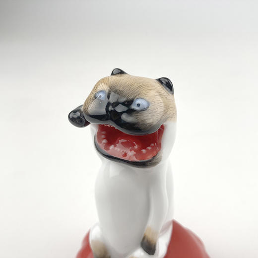 不仁斋外 经典款 釉上彩 手绘迷你招财猫 商品图0