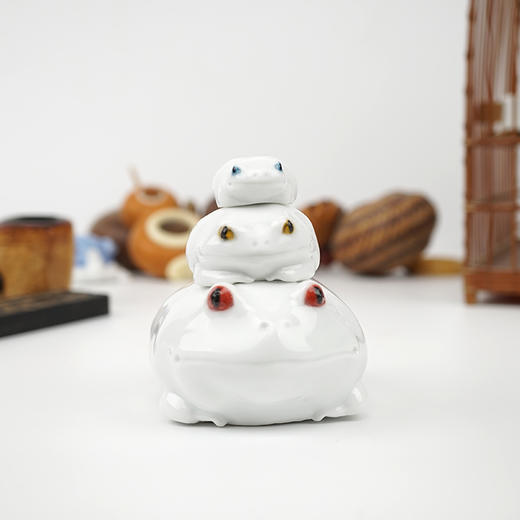 不仁斋 薛继业陶瓷雕塑 蛤蟆塔 商品图2