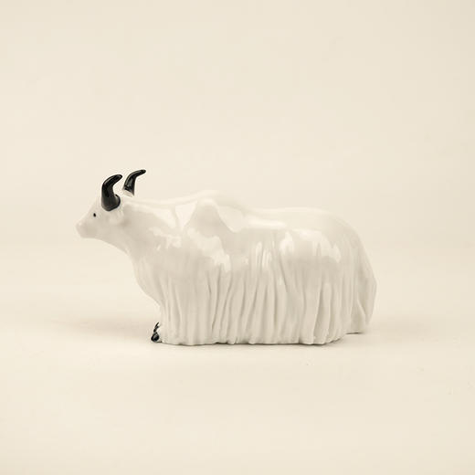 不仁斋 新品 薛继业 陶瓷雕塑系列 吉祥白牦牛 商品图1