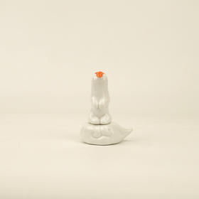 不仁斋 薛继业 陶瓷雕塑系列 仰望星空小猴 文房摆件 茶宠