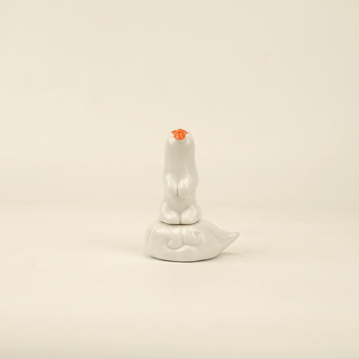 不仁斋 薛继业 陶瓷雕塑系列 仰望星空小猴 文房摆件 茶宠 商品图0