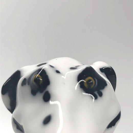 不仁斋新品 薛继业 雕塑 瓷胎 釉下黑 斑点狗 商品图4