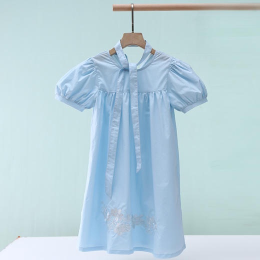 【特价清仓】龙之涵 新款女童灯笼袖绣花连衣裙 婴幼儿A类标准 防晒放紫外UPF50+ 商品图11