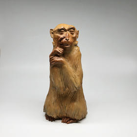 薛继业雕塑 思想猴 铸铜限量