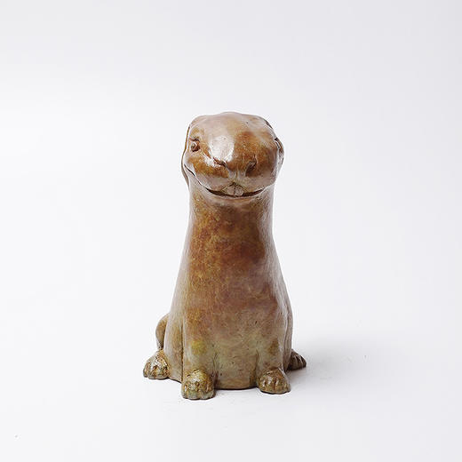 不仁斋 薛继业十二生肖雕塑系列 卯兔 铸铜限量甲字款 商品图0