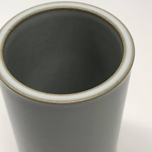 不仁斋 薛继业 手拉坯 文房 汝釉平底笔筒 商品图2