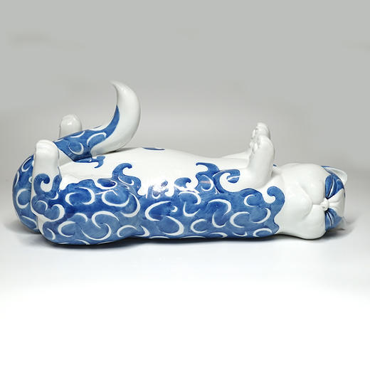 不仁斋 薛继业 手作 陶瓷雕塑  两款 大胖睡猫 商品图1