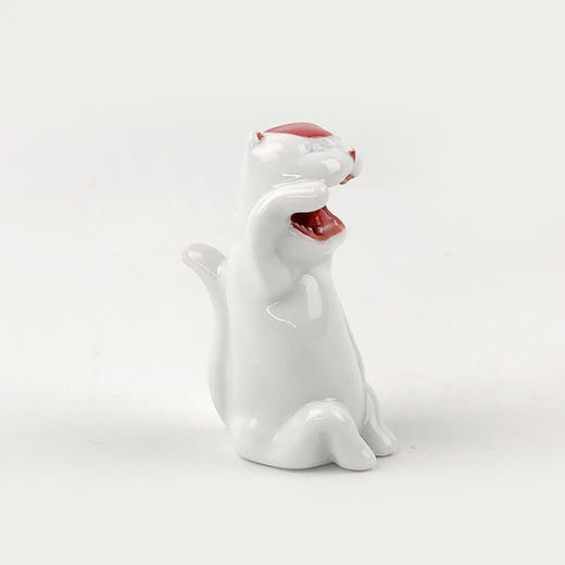 不仁斋新款鸿运当头 陶瓷迷你招财猫 商品图3