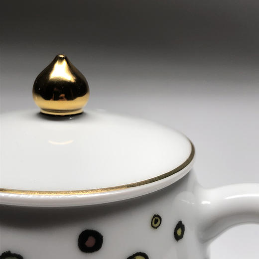 不仁斋 薛继业 水墨贴花眼纹双杯茶壶 商品图1